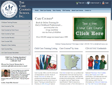 Tablet Screenshot of carecourses.com